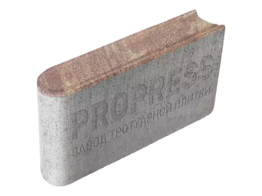 Поребрик тротуарный шарнирный 500х200х80 №1 "Каир", фото на белом фоне